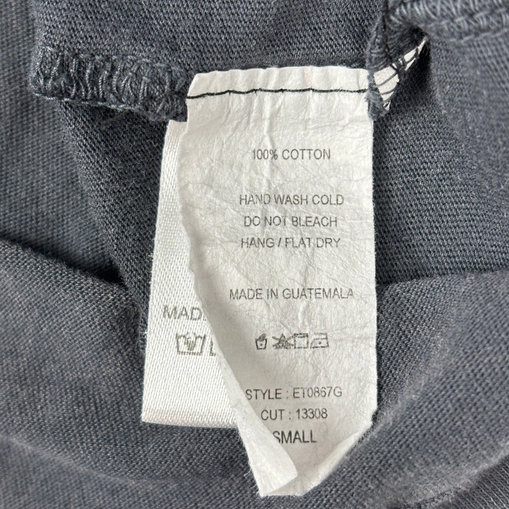 Vintage Canvas Distressed Tiger Graphic Tee Small Acid Wash Grunge‎ Goth - Picture 7 of 11